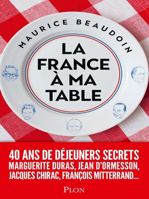 cover image of La France à ma table
